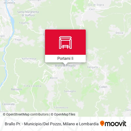 Mappa Brallo Pr. - Municipio / Del Pozzo