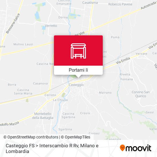 Mappa Casteggio FS > Interscambio R Rv