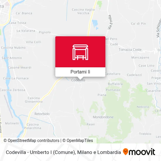 Mappa Codevilla - Umberto I (Comune)