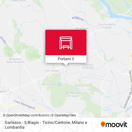 Mappa Garlasco - S.Biagio - Ticino / Cantone