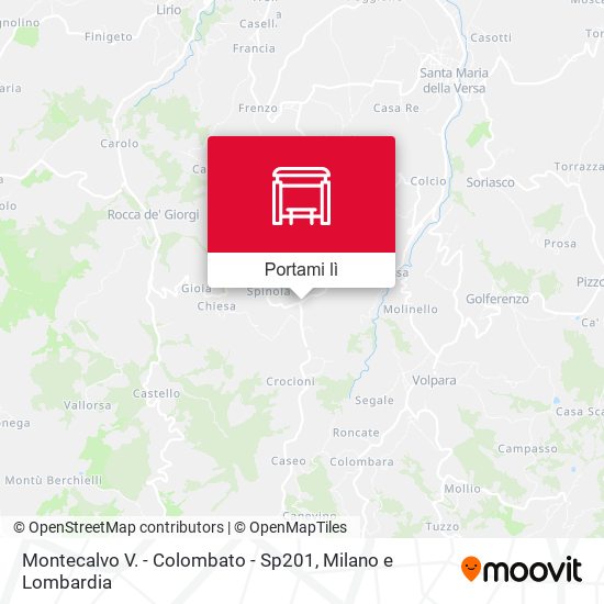 Mappa Montecalvo V. - Colombato - Sp201
