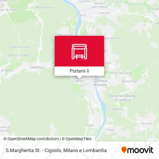 Mappa S.Margherita St. - Cignolo