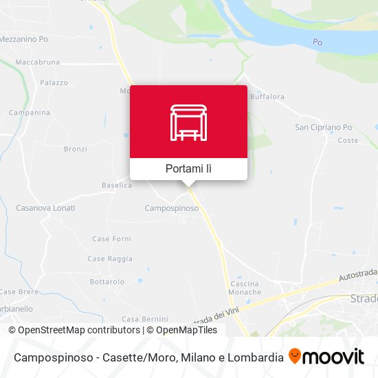 Mappa Campospinoso - Casette/Moro