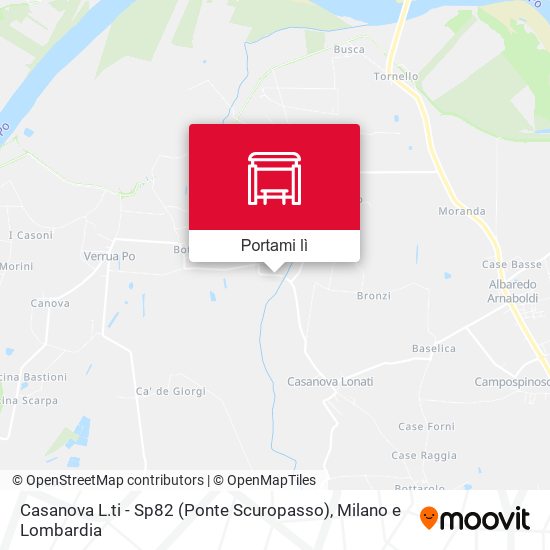 Mappa Casanova L.ti - Sp82 (Ponte Scuropasso)
