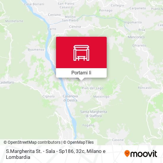 Mappa S.Margherita St. - Sala - Sp186, 32c