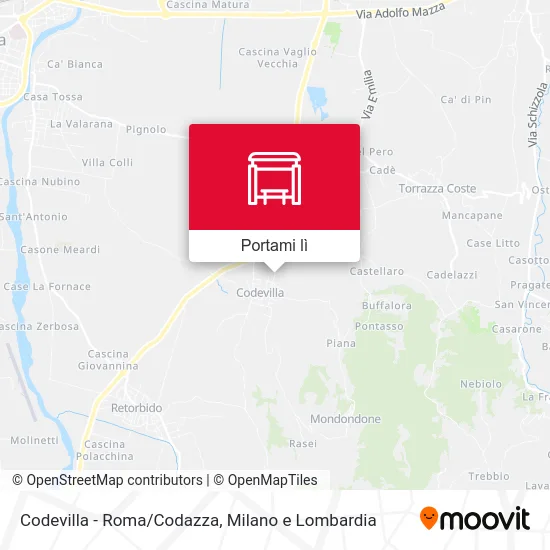 Mappa Codevilla - Roma/Codazza