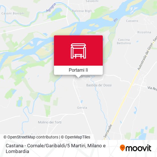 Mappa Castana - Cornale / Garibaldi / 5 Martiri