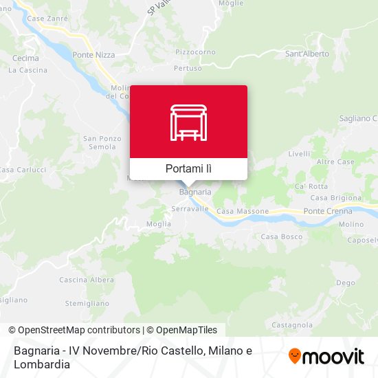 Mappa Bagnaria - IV Novembre / Rio Castello