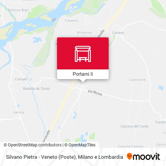Mappa Silvano Pietra - Veneto (Poste)