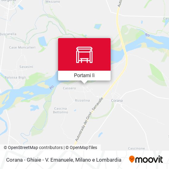 Mappa Corana - Ghiaie - V. Emanuele