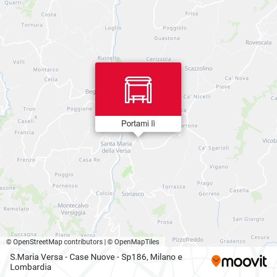 Mappa S.Maria Versa - Case Nuove - Sp186