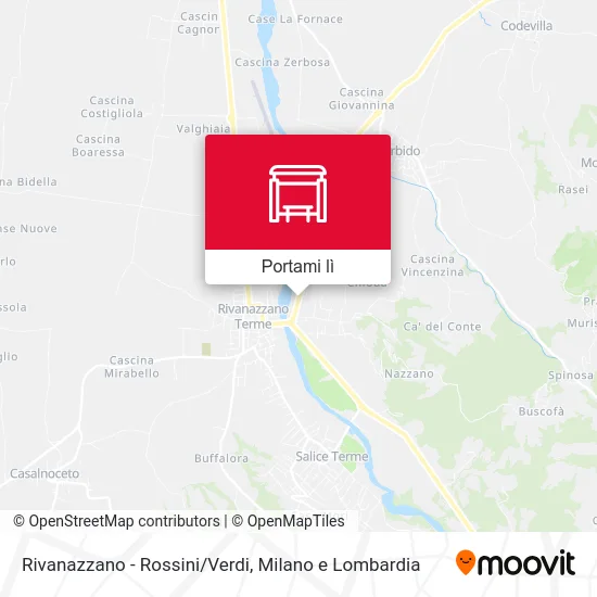 Mappa Rivanazzano - Rossini/Verdi
