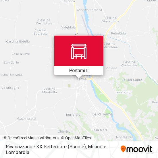 Mappa Rivanazzano - XX Settembre (Scuole)