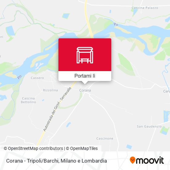 Mappa Corana - Tripoli/Barchi
