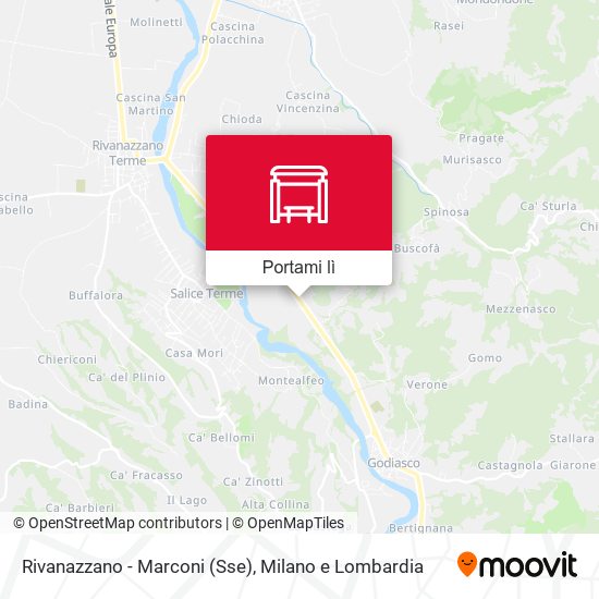 Mappa Rivanazzano - Marconi (Sse)
