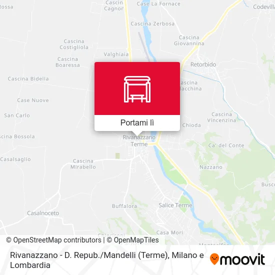 Mappa Rivanazzano - D. Repub. / Mandelli (Terme)