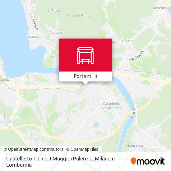 Mappa Castelletto Ticino, I Maggio / Palermo