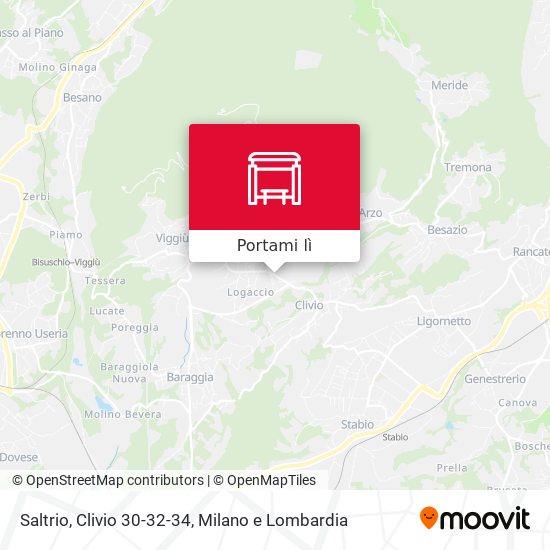 Mappa Saltrio, Clivio 30-32-34