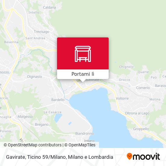 Mappa Gavirate, Ticino 59/Milano