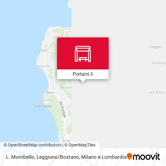 Mappa L. Mombello, Leggiuno/Bostano