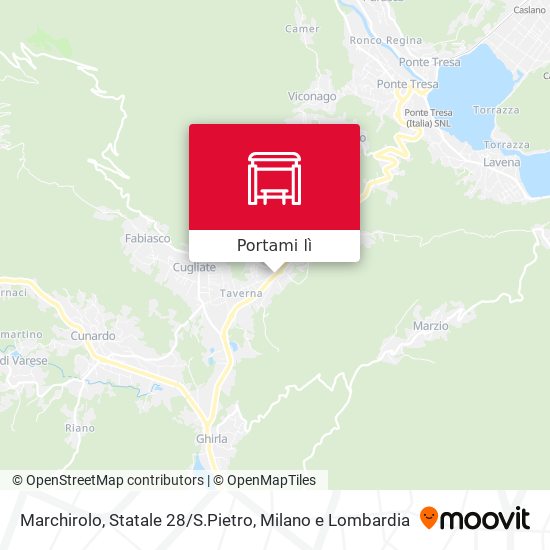 Mappa Marchirolo, Statale 28 / S.Pietro