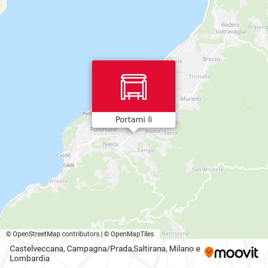 Mappa Castelveccana, Campagna / Prada,Saltirana