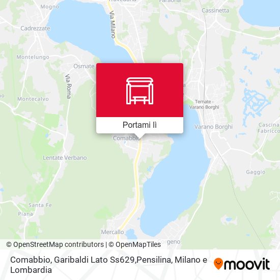 Mappa Comabbio, Garibaldi Lato Ss629,Pensilina