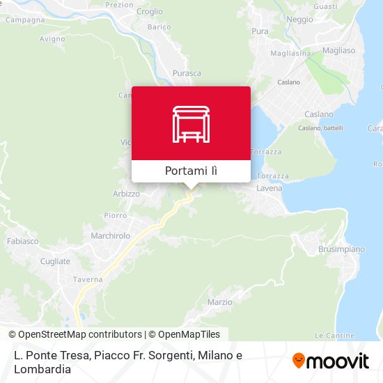 Mappa L. Ponte Tresa, Piacco Fr. Sorgenti