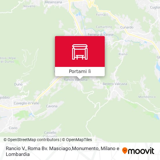 Mappa Rancio V., Roma Bv. Masciago,Monumento