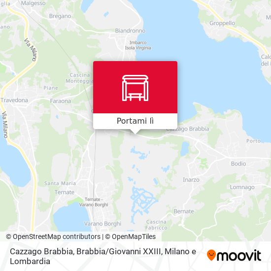 Mappa Cazzago Brabbia, Brabbia / Giovanni XXIII
