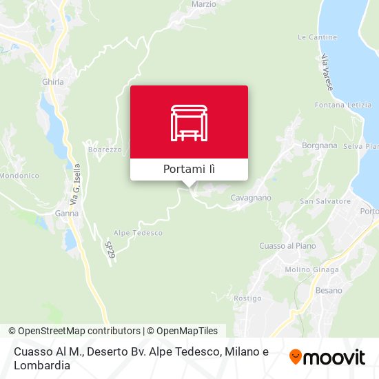Mappa Cuasso Al M., Deserto Bv. Alpe Tedesco