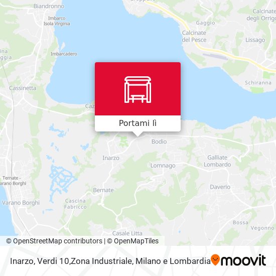 Mappa Inarzo, Verdi 10,Zona Industriale