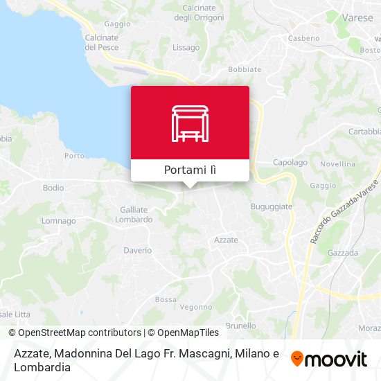 Mappa Azzate, Madonnina Del Lago Fr. Mascagni