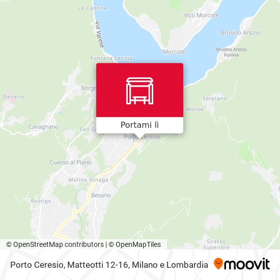 Mappa Porto Ceresio, Matteotti 12-16