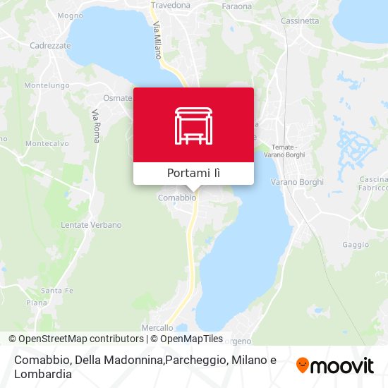 Mappa Comabbio, Della Madonnina,Parcheggio