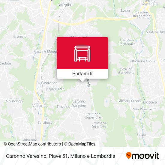 Mappa Caronno Varesino, Piave 51