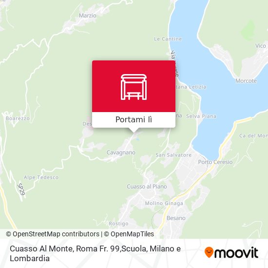 Mappa Cuasso Al Monte, Roma Fr. 99,Scuola