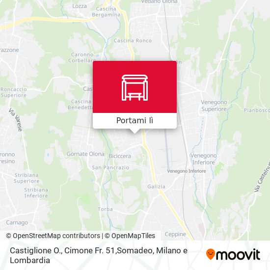 Mappa Castiglione O., Cimone Fr. 51,Somadeo