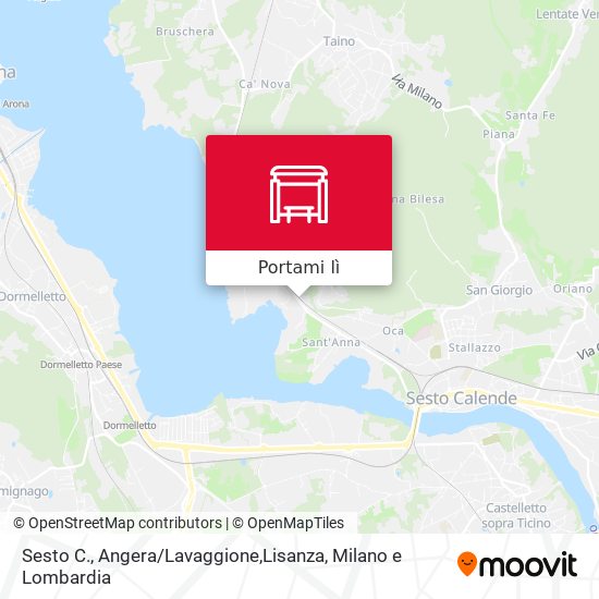 Mappa Sesto C., Angera / Lavaggione,Lisanza
