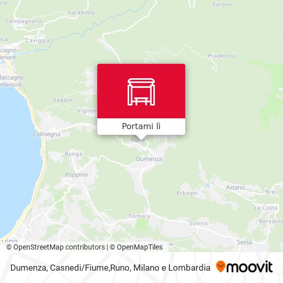 Mappa Dumenza, Casnedi/Fiume,Runo