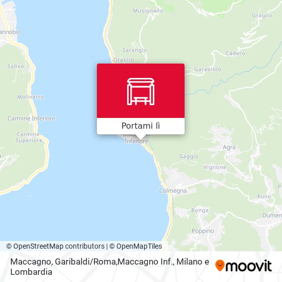 Mappa Maccagno, Garibaldi / Roma,Maccagno Inf.