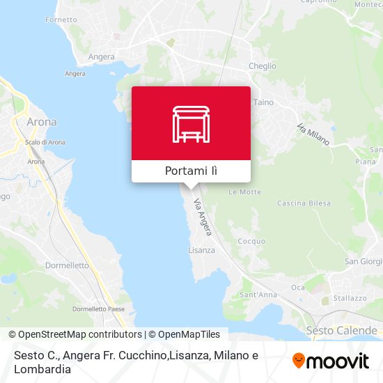 Mappa Sesto C., Angera Fr. Cucchino,Lisanza
