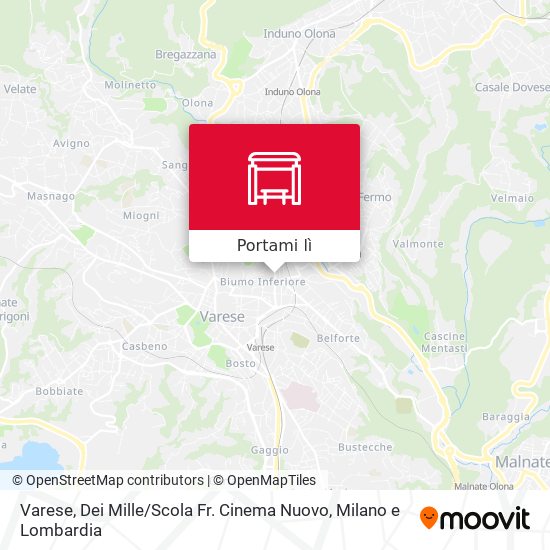 Mappa Varese, Dei Mille / Scola Fr. Cinema Nuovo
