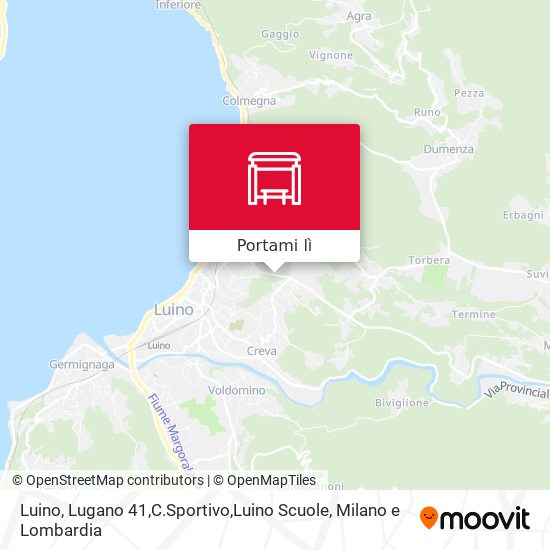 Mappa Luino, Lugano 41,C.Sportivo,Luino Scuole