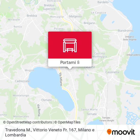 Mappa Travedona M., Vittorio Veneto Fr. 167