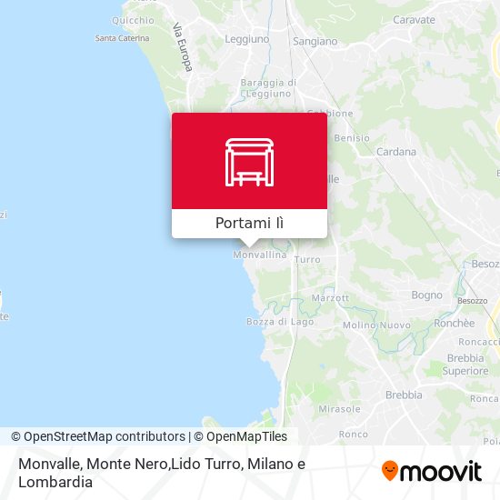 Mappa Monvalle, Monte Nero,Lido Turro