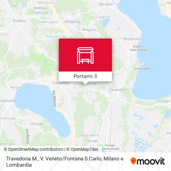 Mappa Travedona M., V. Veneto / Fontana S.Carlo