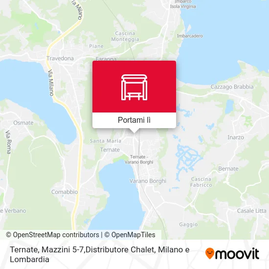 Mappa Ternate, Mazzini 5-7,Distributore Chalet