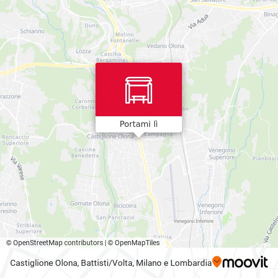 Mappa Castiglione Olona, Battisti / Volta