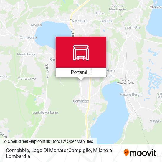 Mappa Comabbio, Lago Di Monate / Campiglio